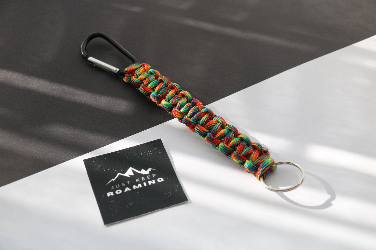 Carabiner Keychain | Dark Rainbow