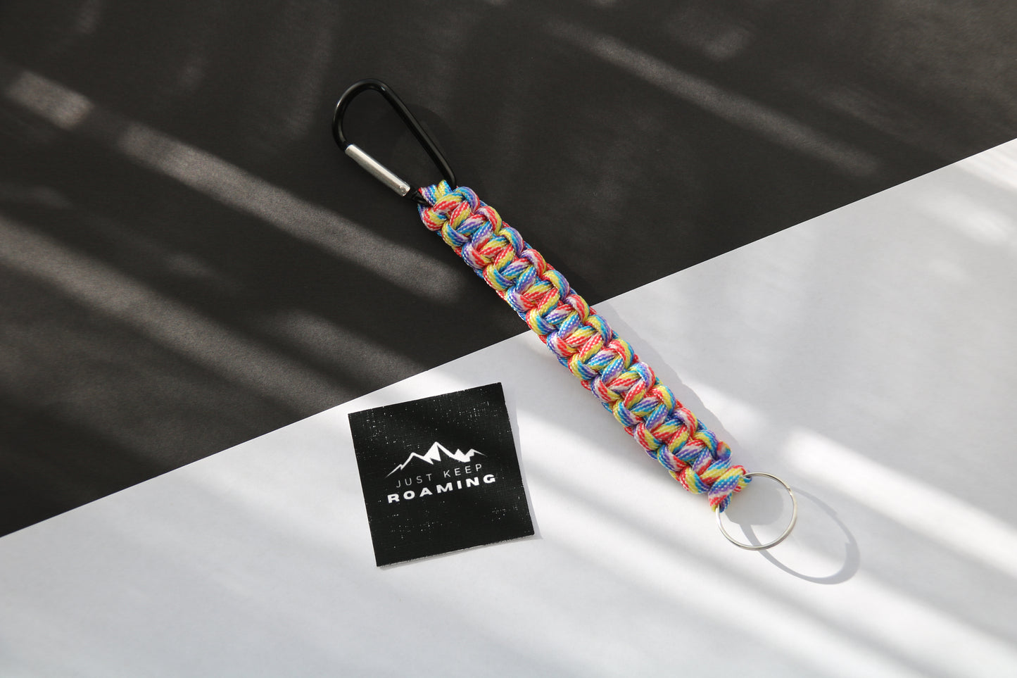 Carabiner Keychain | Light Rainbow